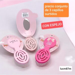 Cepillos LucM 87M con espejos. Conjunto de 3 unidades.
