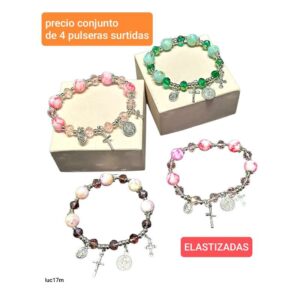 Pulseras LucM 17M. Conjunto de 4 unidades.