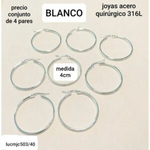 Aros LucMJC 503/40. Conjunto de 4 pares.