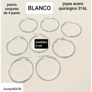 Aros LucMJC 503/50. Conjunto de 4 pares
