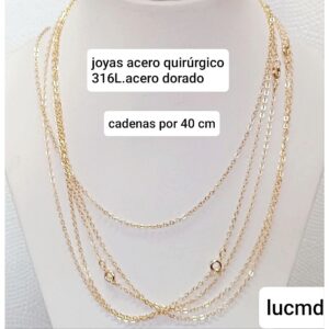 Cadenas LucMD x 40cm. Conjunto de 5 unidades.