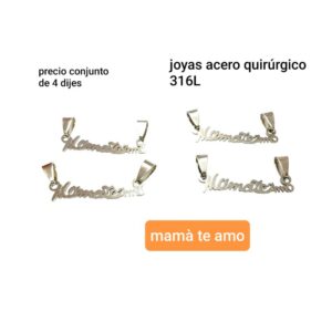 Precio conjunto de 4 dijes