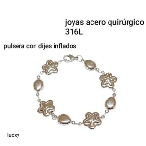 Lucxy.pulsera dijes inflados