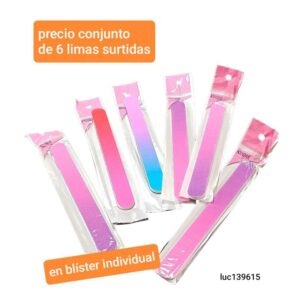 Limas para uñas LucMD 139615. Conjunto de 6 unidades.