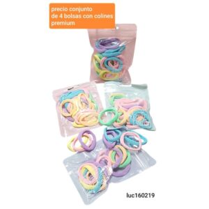 Gomas LucMD 160219. Conjunto de 4 bolsas.