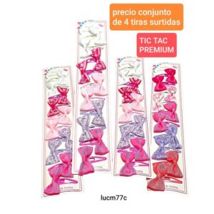 Tic-tacs LucM 77C. Conjunto de 4 tiras.