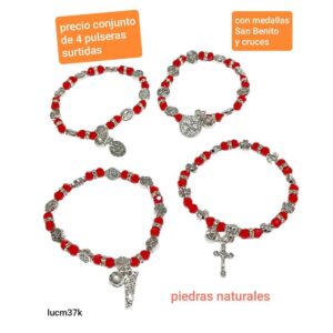Pulseras LucM 37k. Conjunto de 4 unidades.