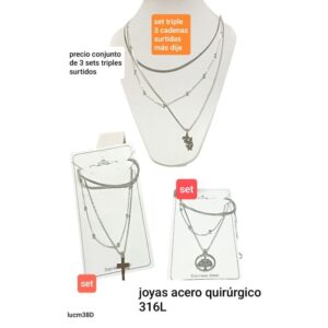 Conjunto LucM 38D. 3 sets.
