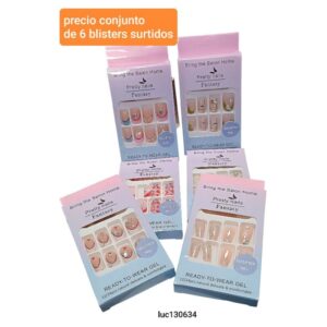Uñas postizas LucMD 130634. Conjunto de 6 cajas. Modelos surtidos.