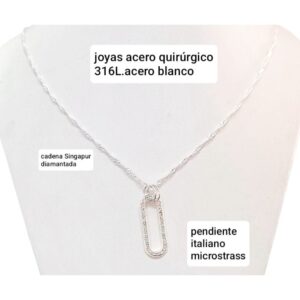 Conjunto LucMD: cadena singapur con pendiente italiano.