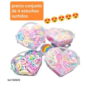 Estuches corazón LucMD 164626. Conjunto de 4 unidades.