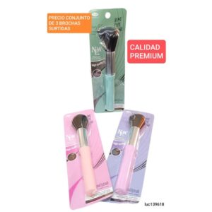 Brochas para rubor LucMD 139618. Conjunto de 3 unidades.