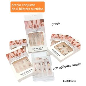 Uñas postizas LucMD 139636. Conjunto de 6 cajas.