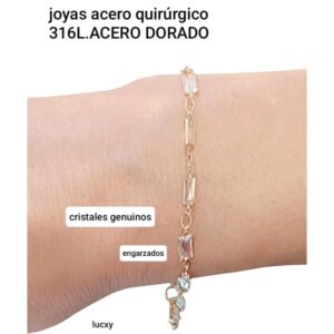 Pulsera con cristales.