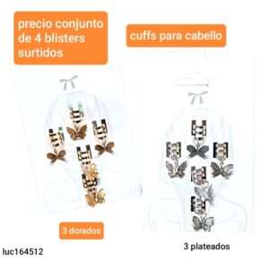 Cuff para peinados LucMD 164512. Conjunto de 4 blisters surtidos.