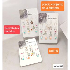 Accesorios para peinados LucMD 164505. Conjunto de 3 blisters.