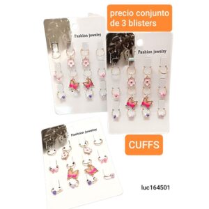 Accesorios para peinados LucMD 164501. Conjunto de 3 blisters.