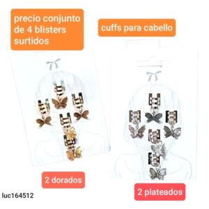 Cuff para peinados LucMD 164512. Conjunto de 4 blisters surtidos.