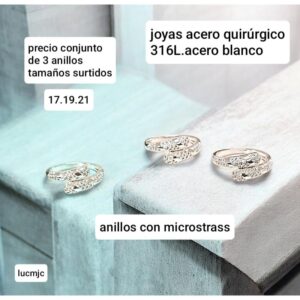 Lucmjc.precio conjunto de 3 anillos