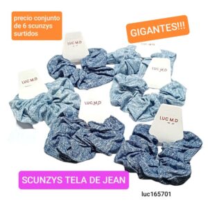 Luc165701.precio conjunto de 6 scunzys surtidos