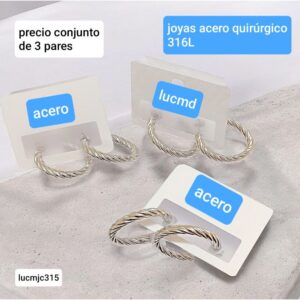 Lucmjc315.precio conjunto de 3 pares