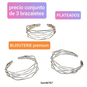 Brazaletes LucMK 767. Conjunto de 3 unidades.