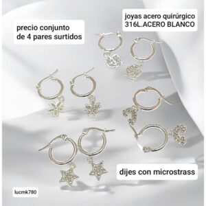 Aros LucMK 780. Conjunto de 4 pares.