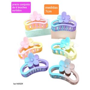 Broches LucMD 165529. Conjunto de 6 unidades.