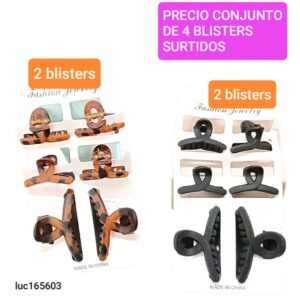 Broches LucMD 165603. Conjunto de 4 blisters surtidos.