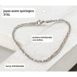 Pulsera LucXY. Malla entrelazada.