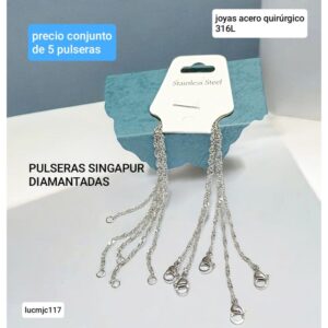 Pulseras LucMJC 117. Conjunto de 5 unidades.