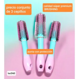 Cepillos LucD 60. Para brushing. Conjunto de 3 unidades.